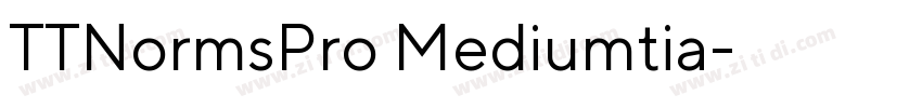 TTNormsPro Mediumtia字体转换